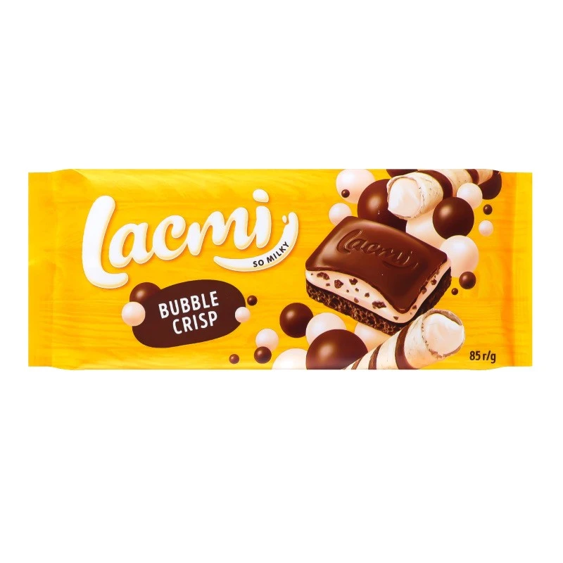 Шоколад молочний пористий Buble Crisp Lacmi Roshen, 85 г