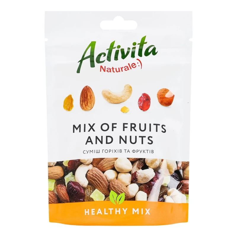 Суміш горіхів та фруктів Healthy Mix Activita, 120 г