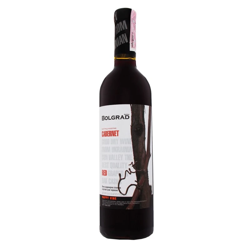 Вино червоне сухе Cabernet Bolgrad, 0.75 л