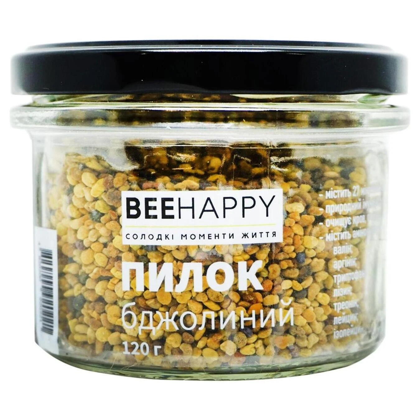 Пилок бджолиний BeeHappy, 120 г