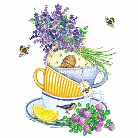 Паперові серветки 33*33 Лавандова насолода La Fleur, 16 шт/уп.