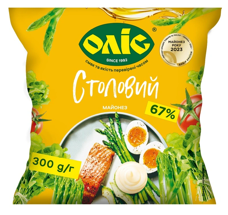 Майонез Олком столовий 67%, 300 г