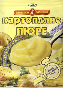 Пюре швидкого приготування картопляне з ароматом вершків Велика ложка, 30 г