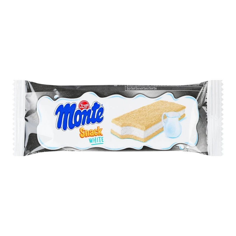 Тістечко з вершковим наповненням молока Snack White Monte, 29 г