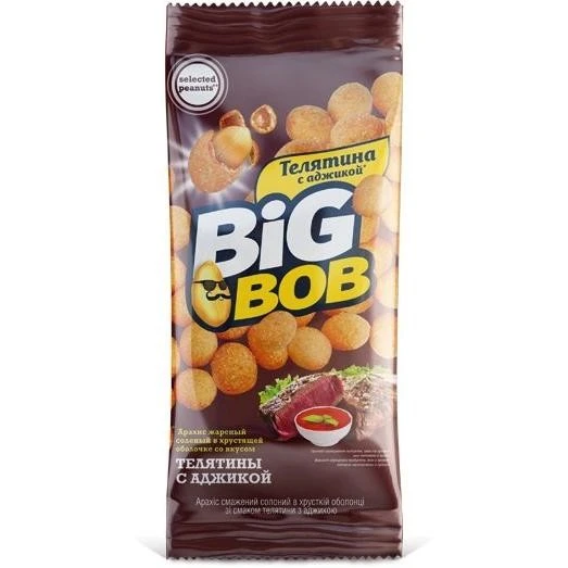 Арахіс в оболонці телятина з аджикою Big Bob, 60 г