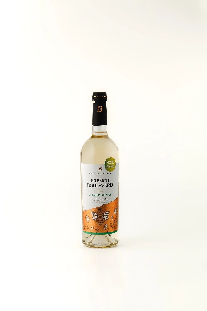 Вино біле сухе Chardonnay Special Edition Французький бульвар, 0.75 л