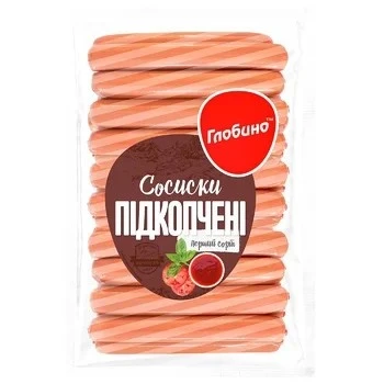Сосиски варені Підкопчені 1/г Глобино, 325 г
