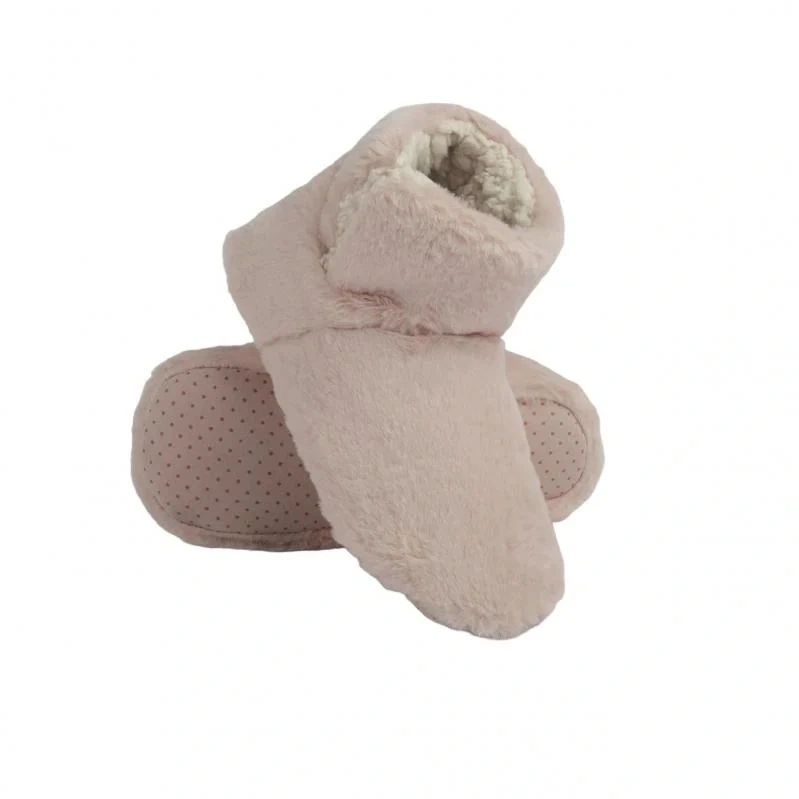 Капці домашні Чобітки жіночі хутрянi з розрiзом світло рожевi р.40 Twins, пара