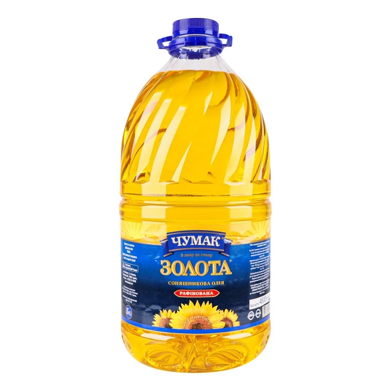 Олія соняшникова рафінована Чумак, 5 л