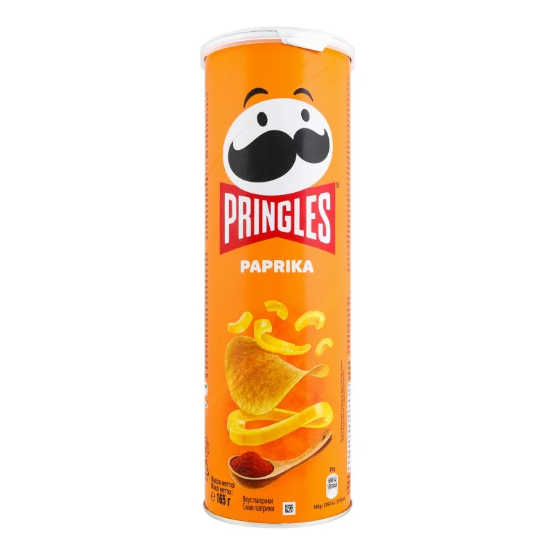 Чіпси зі смаком паприки Pringles, 165 г