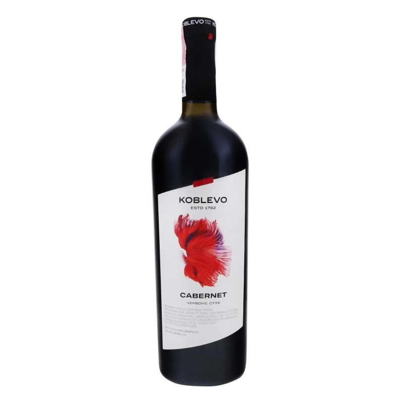 Вино червоне сухе Cabernet Koblevo, 0.75 л