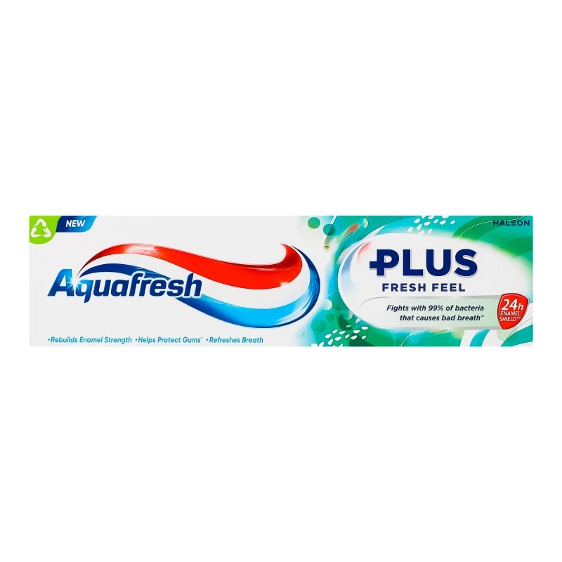 Паста зубна з фтором Fresh feel Plus Aquafresh, 75мл