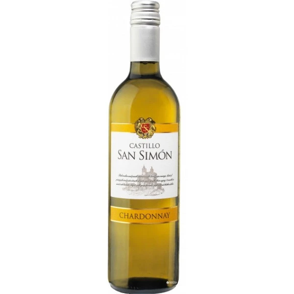 Вино біле сухе Chardonnay Castillo San Simon, 0.75 л