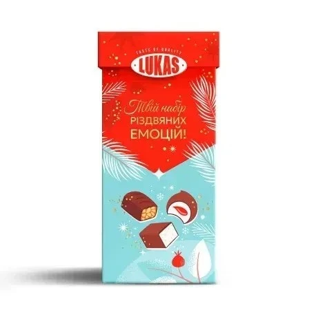 Новорічний подарунок Твій набір різдвяних емоцій Lukas, 500 г