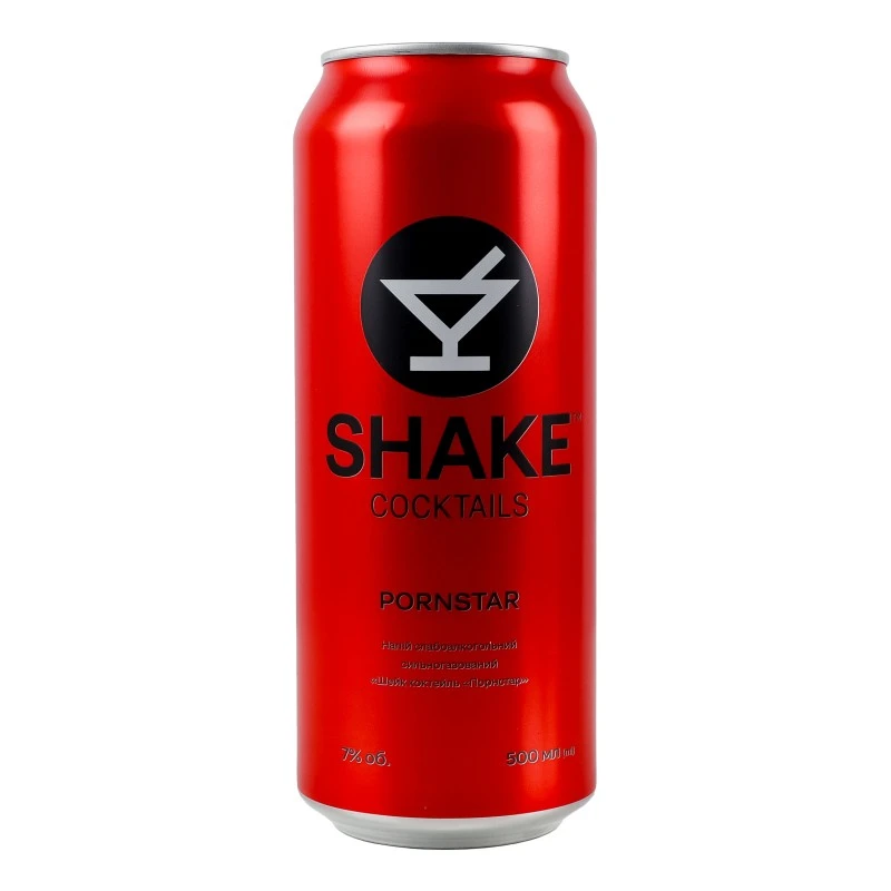 Напій слабоалкогольний сильногазований Pornstar Cocktails ж/б Shake, 0.5 л