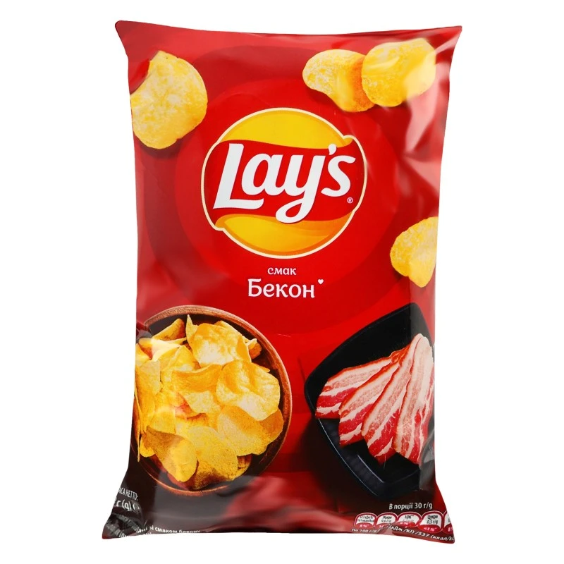 Чіпси зі смаком бекону Lay&#039;s, 60 г