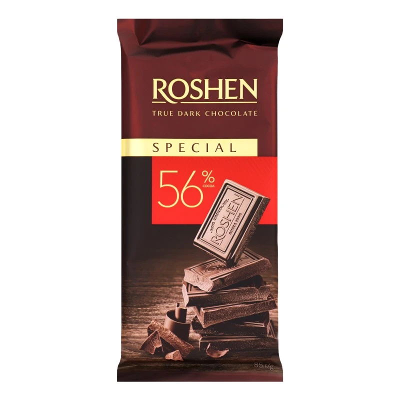 Шоколад 56% чорний Special Roshen, 85 г