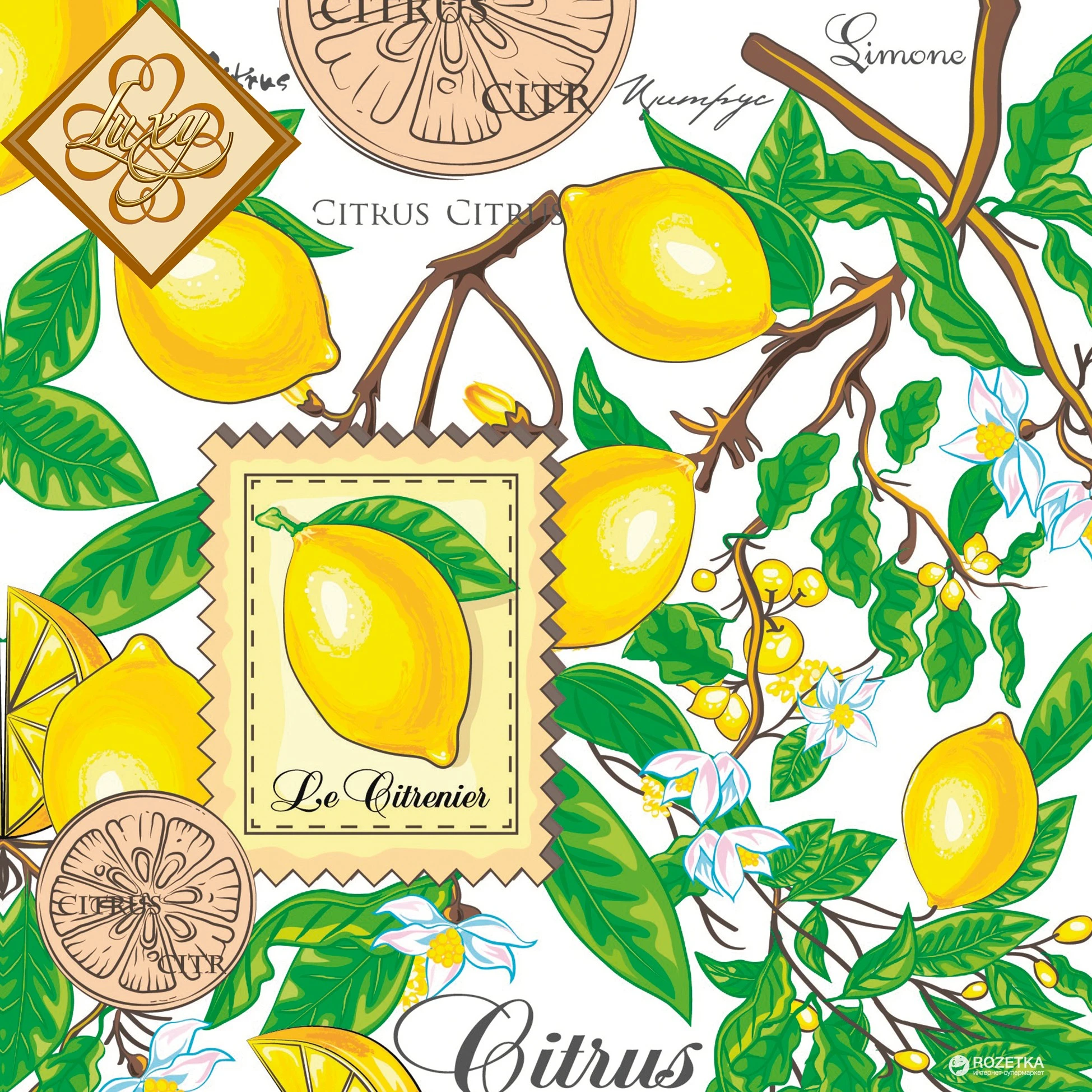 Серветка столова 33*33 см, 3 шари,  Luxy, 18шт