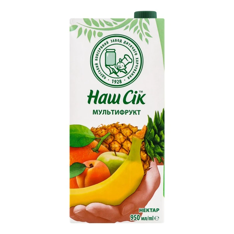 Нектар Мультифрукт Наш Сік 0.95 л