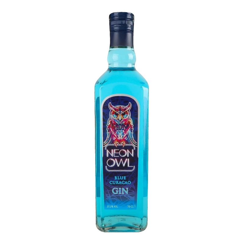 Джин Blue curacao Neon Owl l 37,5% , 0.7 л