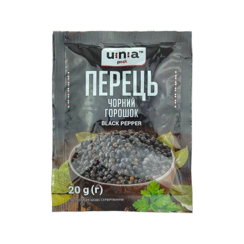Перець чорний горошок Юна-пак, 20 г