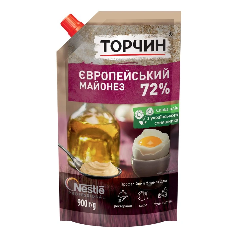 Майонез 72% Європейський Торчин, 900 г
