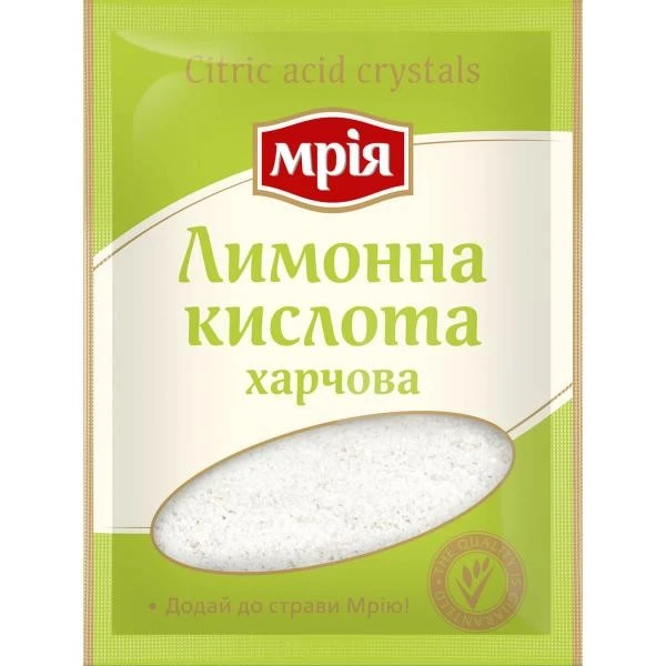 Кислота лимонна харчова Мрія, 25 г