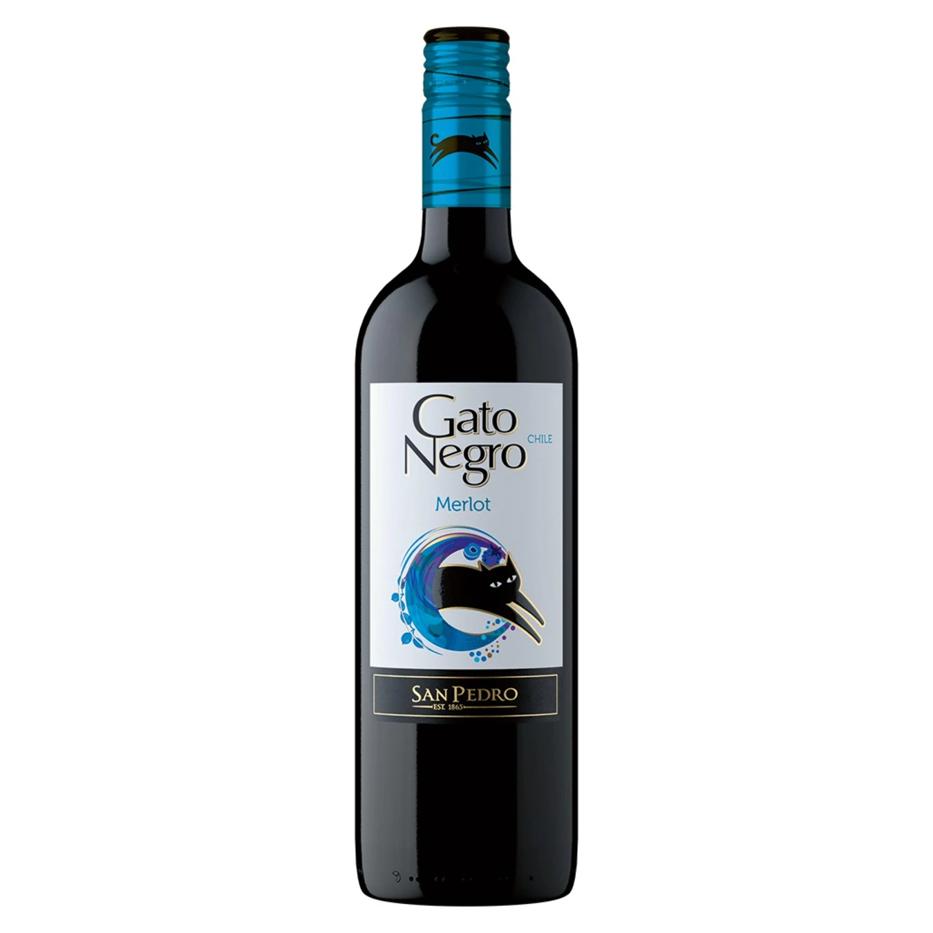 Вино червоне сухе Merlot Gato Negro, 0.75 л