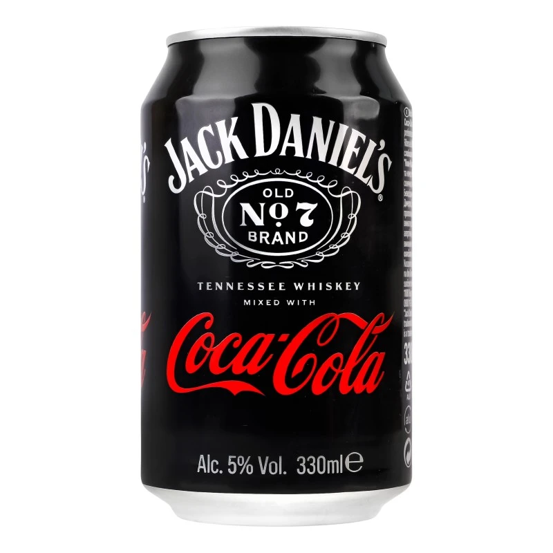 Напій с/а Tennessee Whiskey Jack Daniel&#039;s&amp;Coca-Cola, 330 мл
