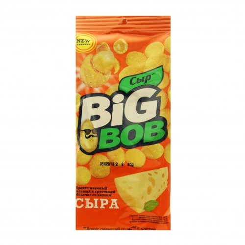 Арахіс в оболонці зі смаком сиру Big Bob, 60 г