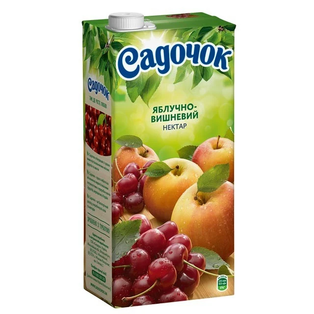 Нектар Яблуко-Вишня Садочок, 0.95 л