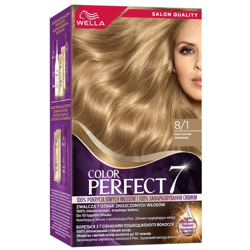 Крем-фарба для волосся Color Perfect 8/1 Попелястий блонд Wella, шт