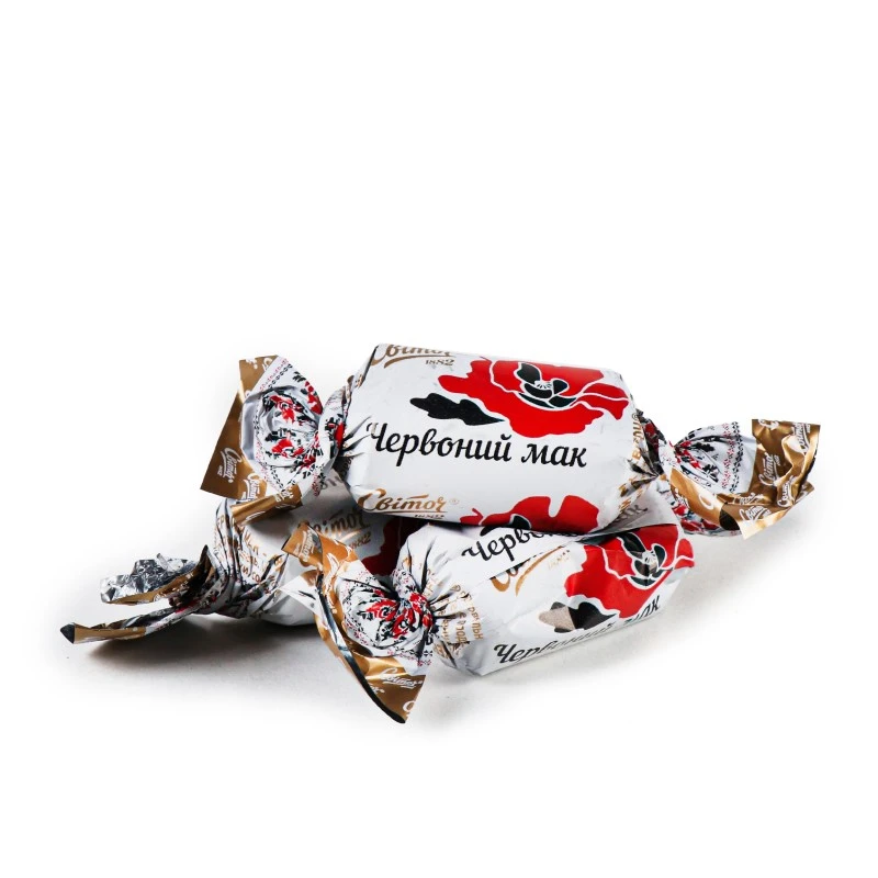 Цукерки шоколадні Червоний мак Світоч