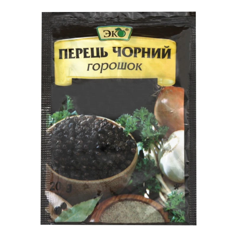 Перець чорний горошок Еко, 20 г