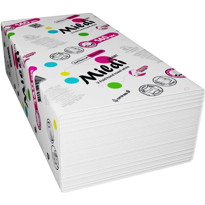 Рушник паперовий V-V smart 2-шари целюлоза 230*210 140 л Mildi, шт