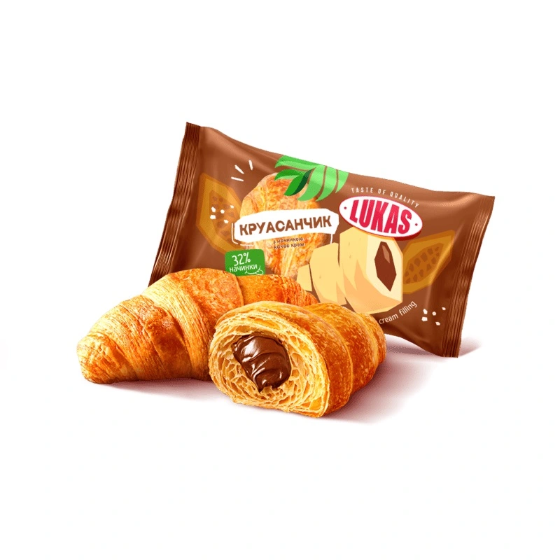 Круасанчик з какао кремом Lukas, 100 г