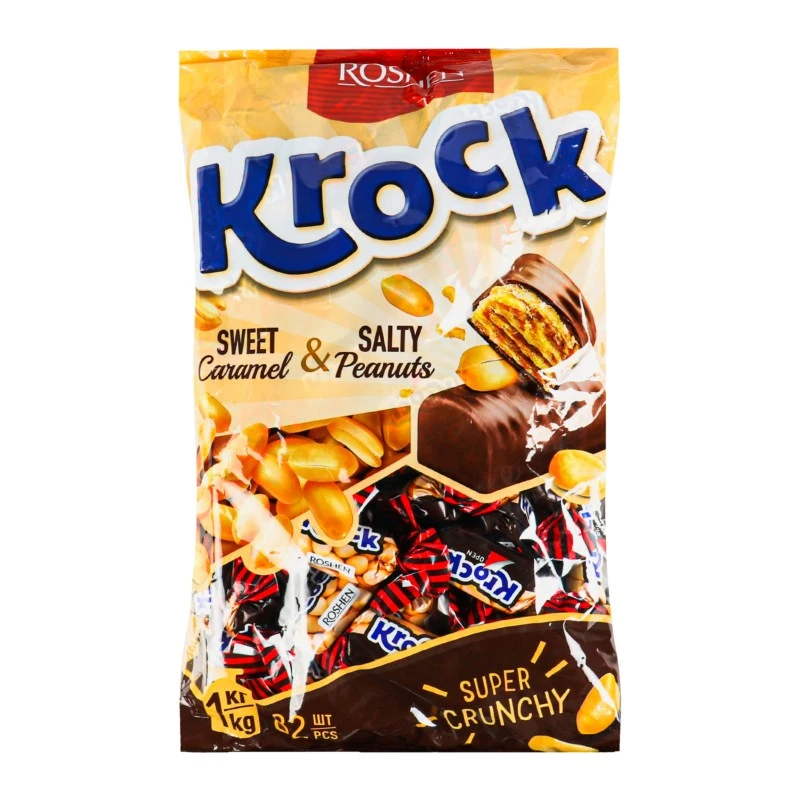 Цукерки глазуровані з арахісом Krock Roshen