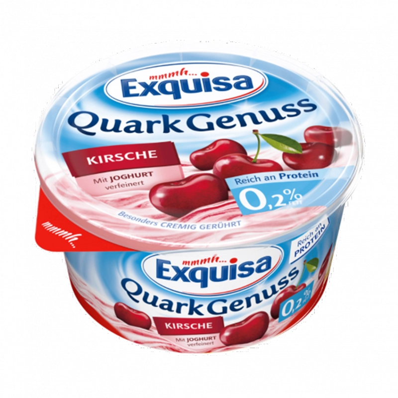 Десерт сирковий 0.2% Вишня Exquisa, 500 г