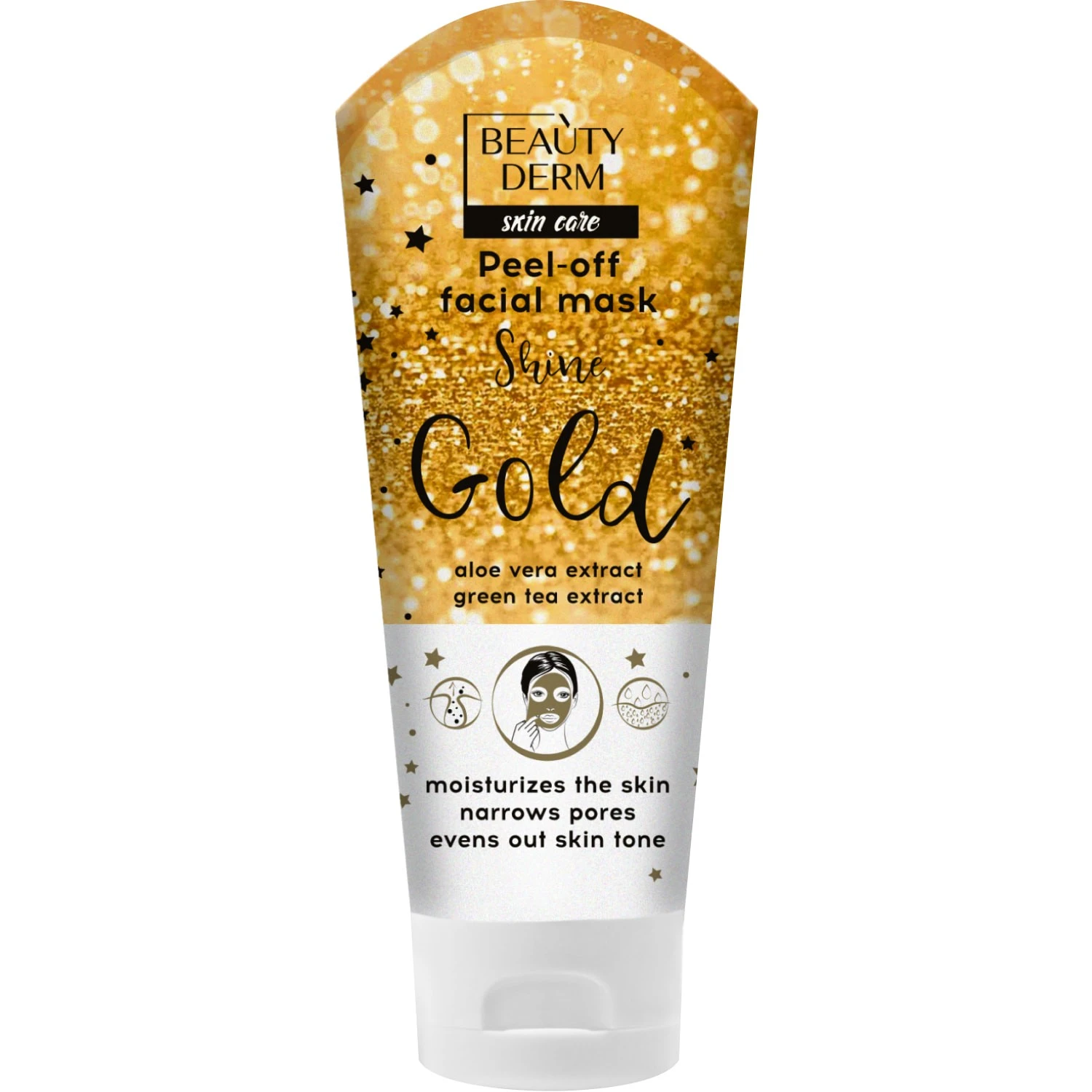 Маска-плівка для обличчя Gold Shine Beauty Derm, 75 мл