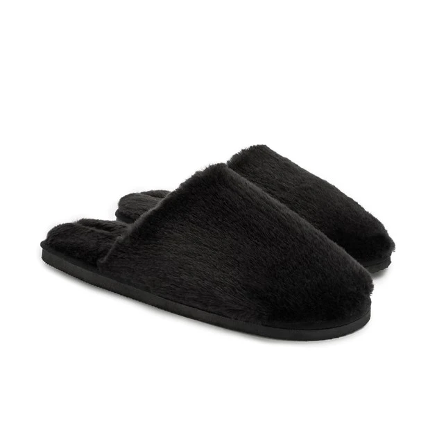 Капці домашні чоловiчі HS-LUX хутрянi графіт р.40-41 Twins, пара