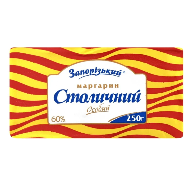 Маргарин 60% Столичний Особливий Запорізький, 250 г