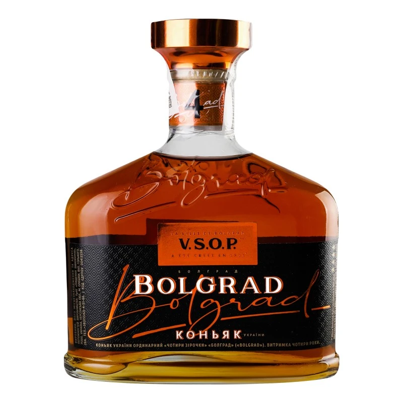 Коньяк 4 зірки Bolgrad, 0.5 л