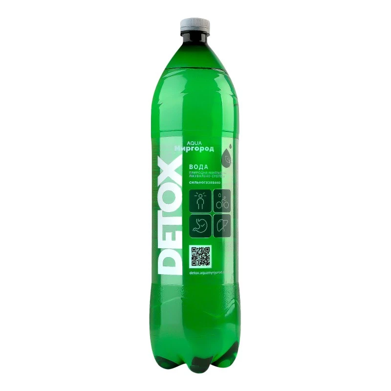 Вода сильногазована Detox Aqua Миргород, 1 л