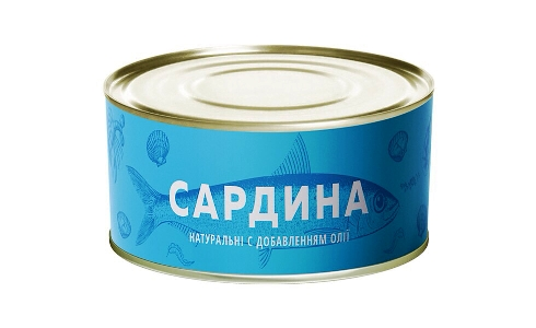 Консервовані сардини з додаванням олії Рибна Затока, 240 г
