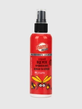 Спрей від усіх кровосисних комах та кліщів Екстрім Мамо, 100 мл