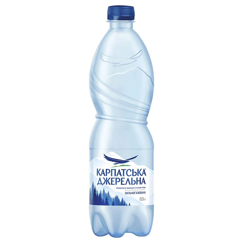 Вода газована Карпатська Джерельна, 0.5 л