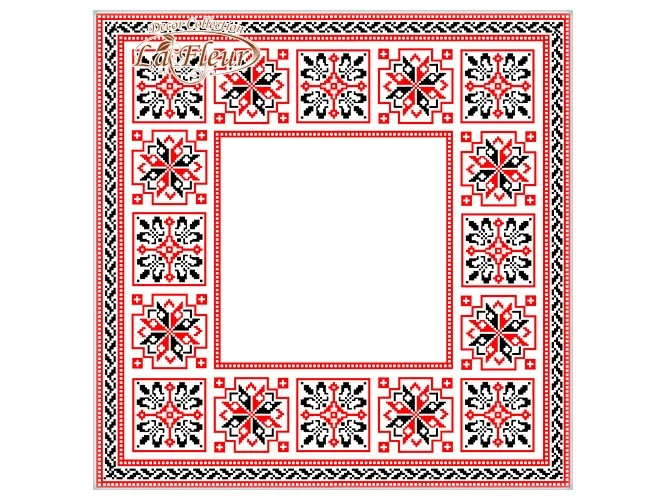 Серветка столові 33*33см, 2шари, Симетричний орнамент La Fleu, 16шт