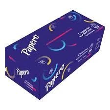 Серветки косметичні паперові 2-х шарові Парус, 150 шт/уп.