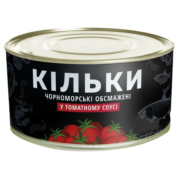 Консервована кілька в томатному соусі Рибна Затока, 240 г