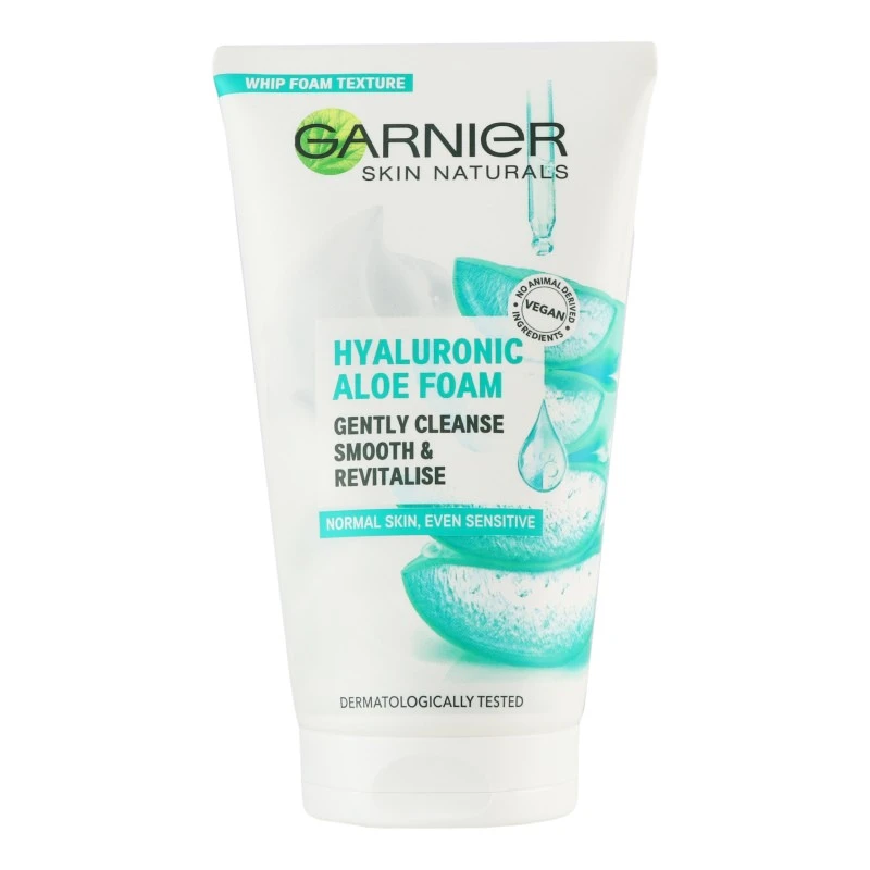 Пінка для вмивання очищуюча Hyaluronic Aloe Skin Naturals Garnier 150мл